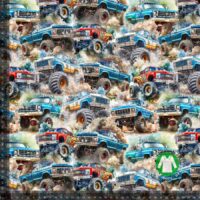 Jersey print med monstertrucks