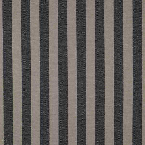 Hør viscose - striber navy