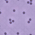 Broderi anglaise - blomster lilla