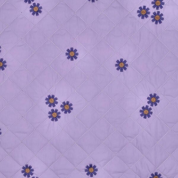 Broderi anglaise - blomster lilla