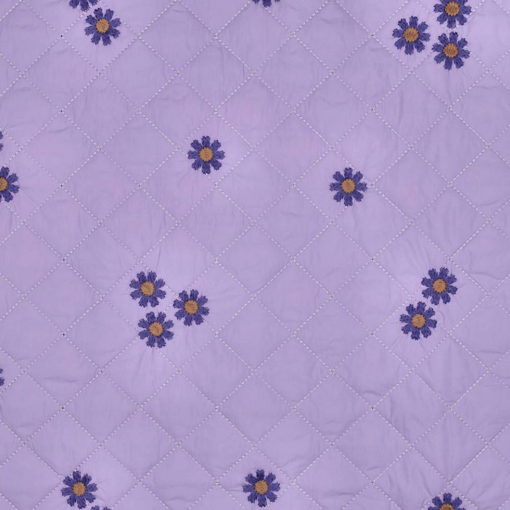 Broderi anglaise - blomster lilla