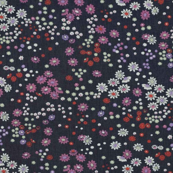 Denim - små blomster