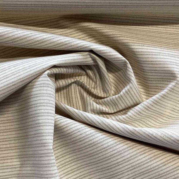 Halv panama - smalle beige striber