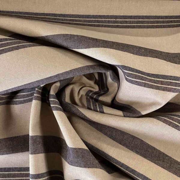 Halv panama - brune striber