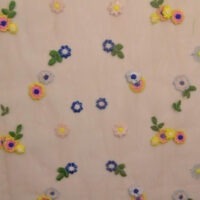 Mesh – karamel med blomster