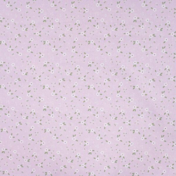 Poplin lavendel - Fine små blomster