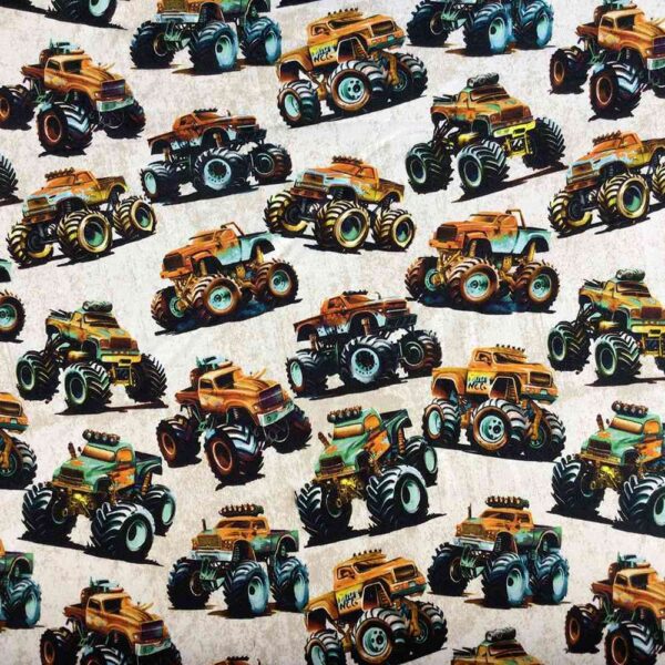 Kraftig jogging - monstertrucks lys