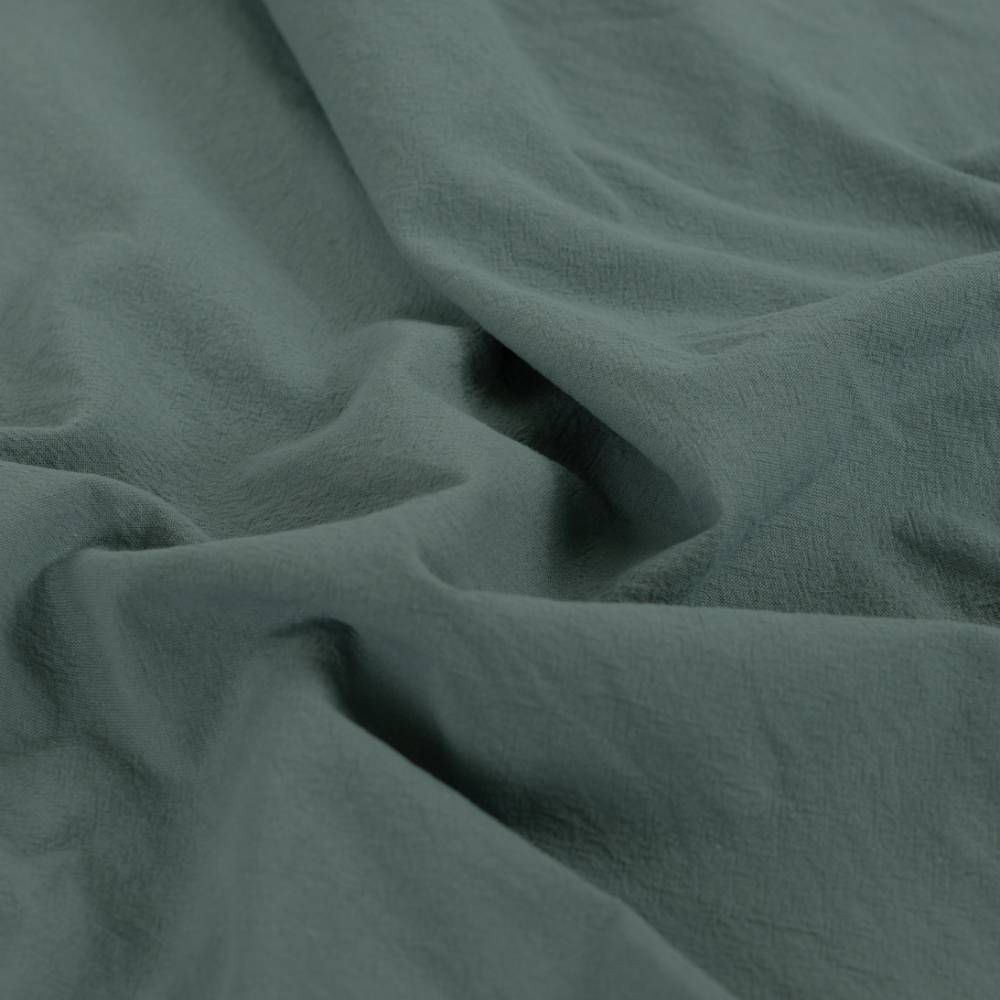 Sandvasket bomuld - khaki grøn - Billede 2