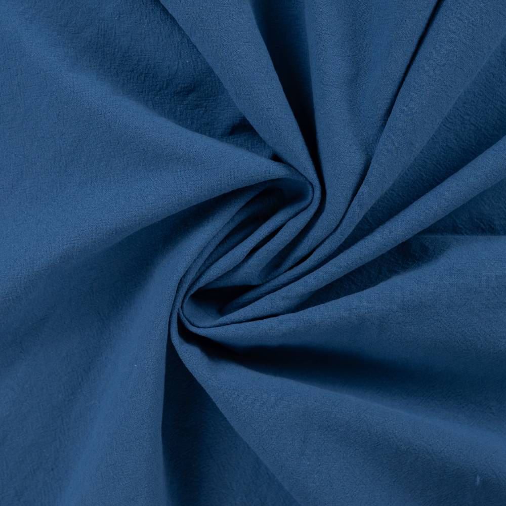Sandvasket bomuld - denim blå - Billede 3