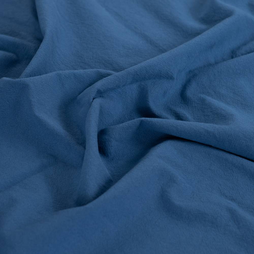 Sandvasket bomuld - denim blå - Billede 2