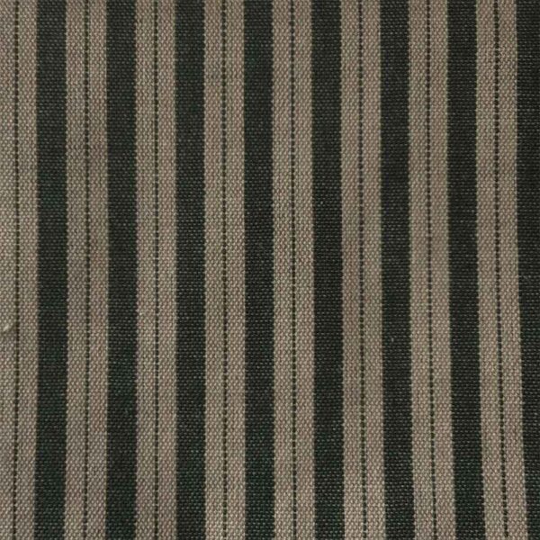 Bomuld med striber – grøn / offwhite
