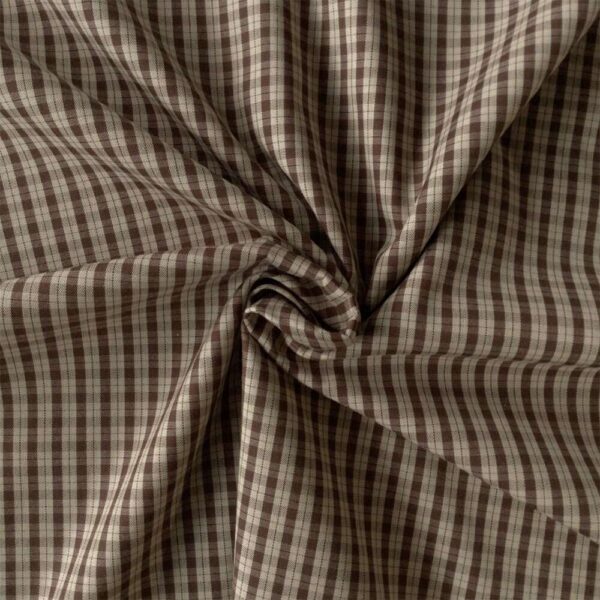 Moderne tern bomuld – brun / offwhite