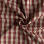 Gingham tern bomuld – rød / offwhite