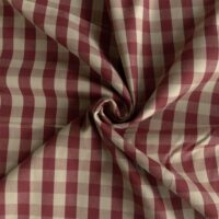 Gingham tern bomuld – rød / offwhite