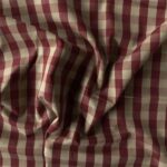 Gingham tern bomuld – rød / offwhite