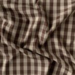 Gingham tern bomuld – brun / offwhite