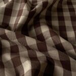 Gingham tern bomuld – brun / offwhite