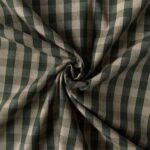 Gingham tern bomuld – grøn / offwhite