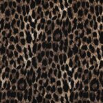 Viscose med gepard print i brun