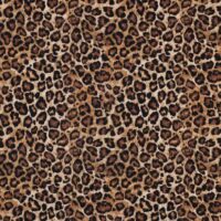Jersey digital print i lysbrun gepard