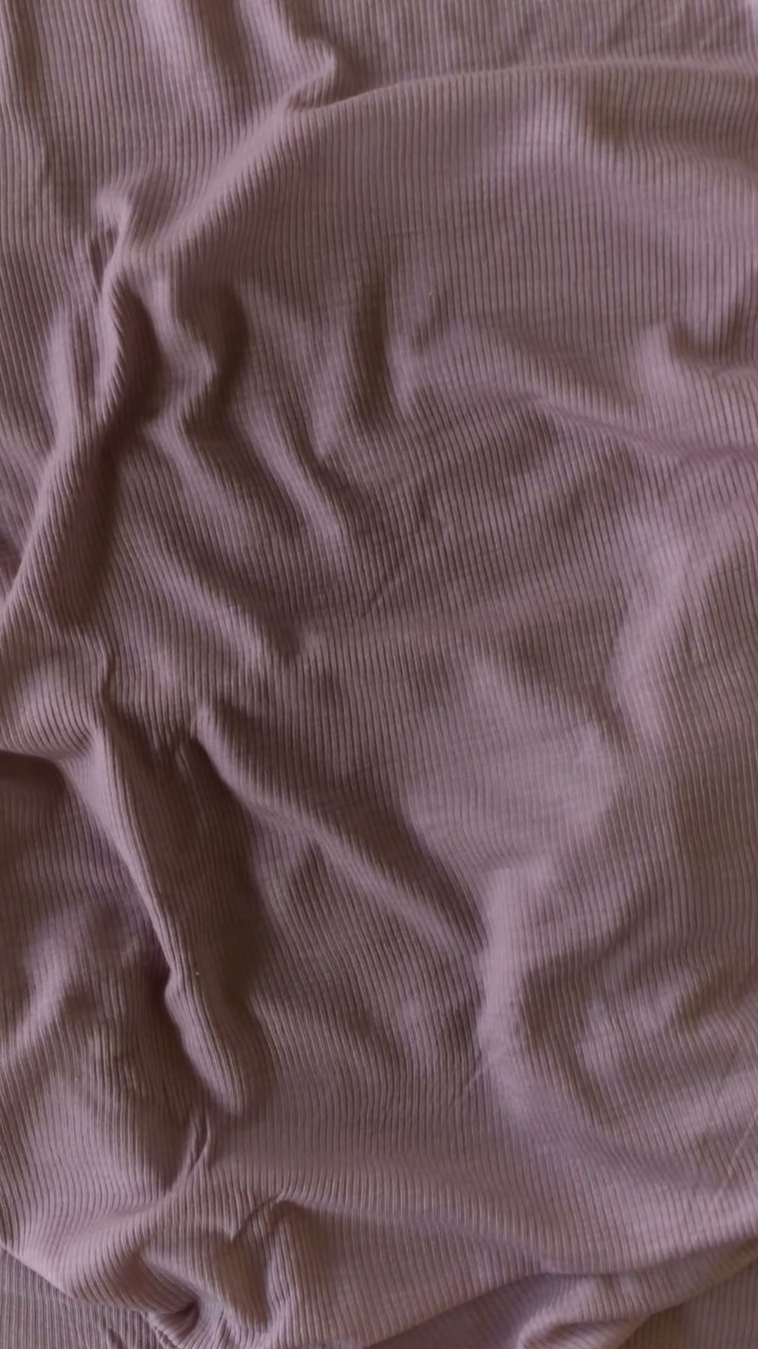 Gammelrosa merinould silke jersey, blød 1x1 ribstrik