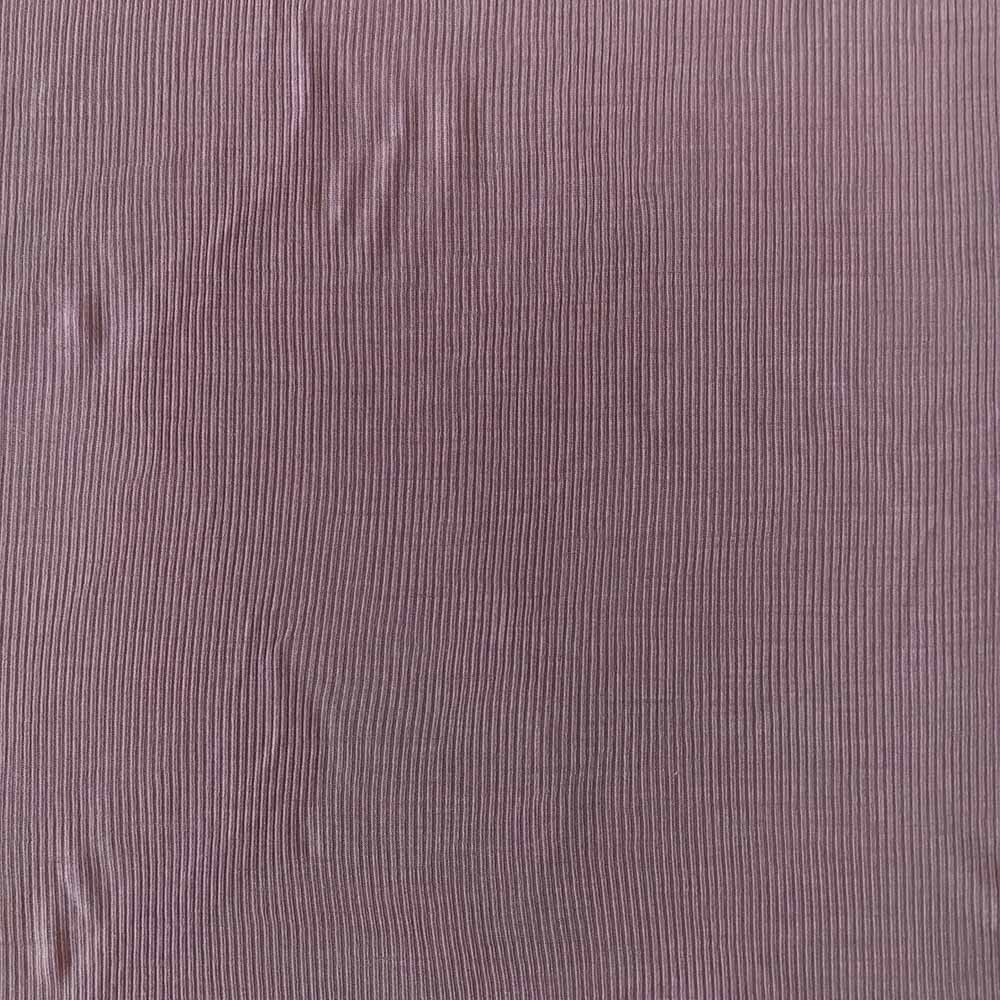 Lavendel merinould silke jersey, blød 1x1 ribstrik - Billede 2