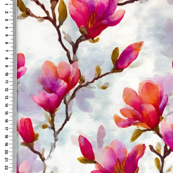 Viscose lycra med pink magnolia
