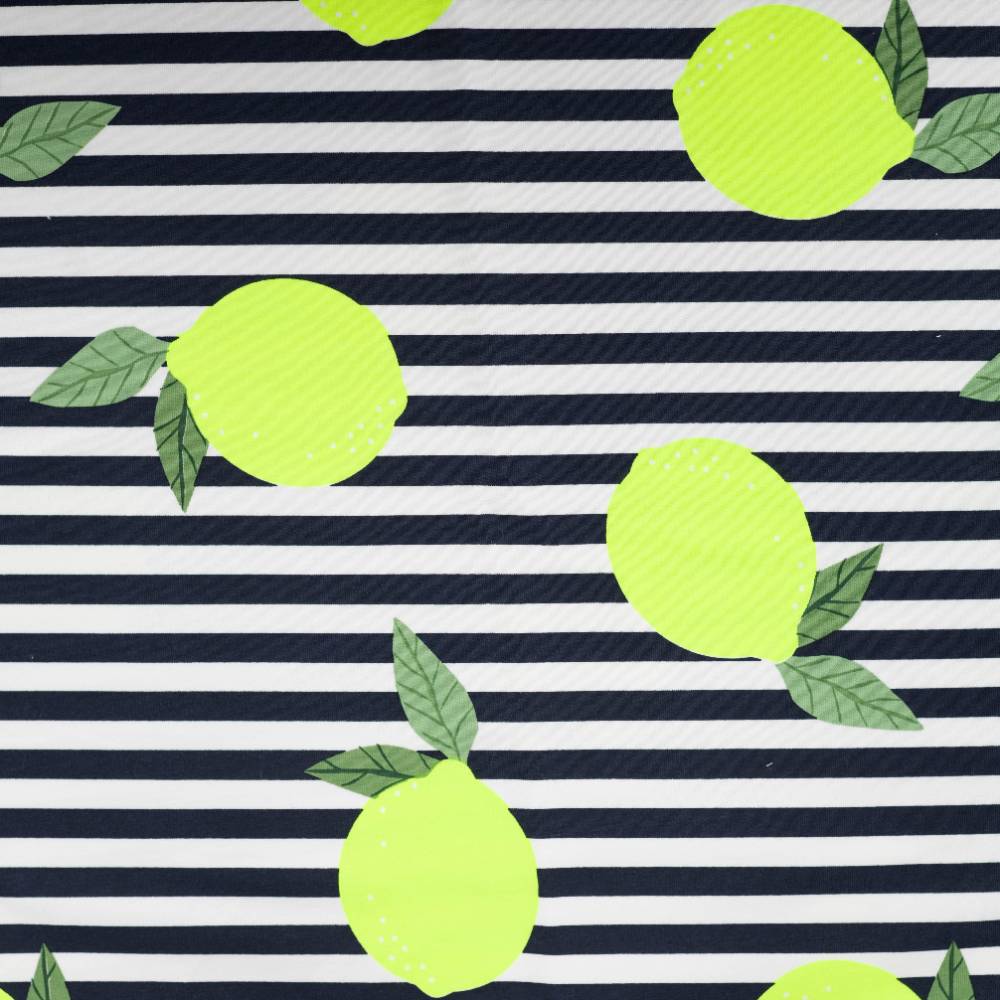 French Terry – Neon gule citroner