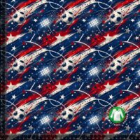 Jersey print med fodbold i USA-farver