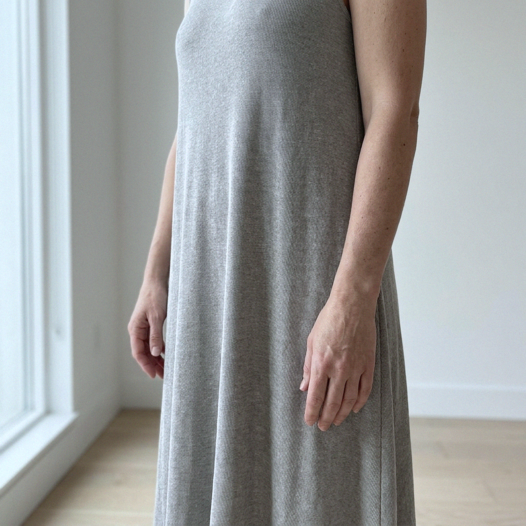 Offwhite merinould jersey, blød 2/1 ribstrik - Billede 7