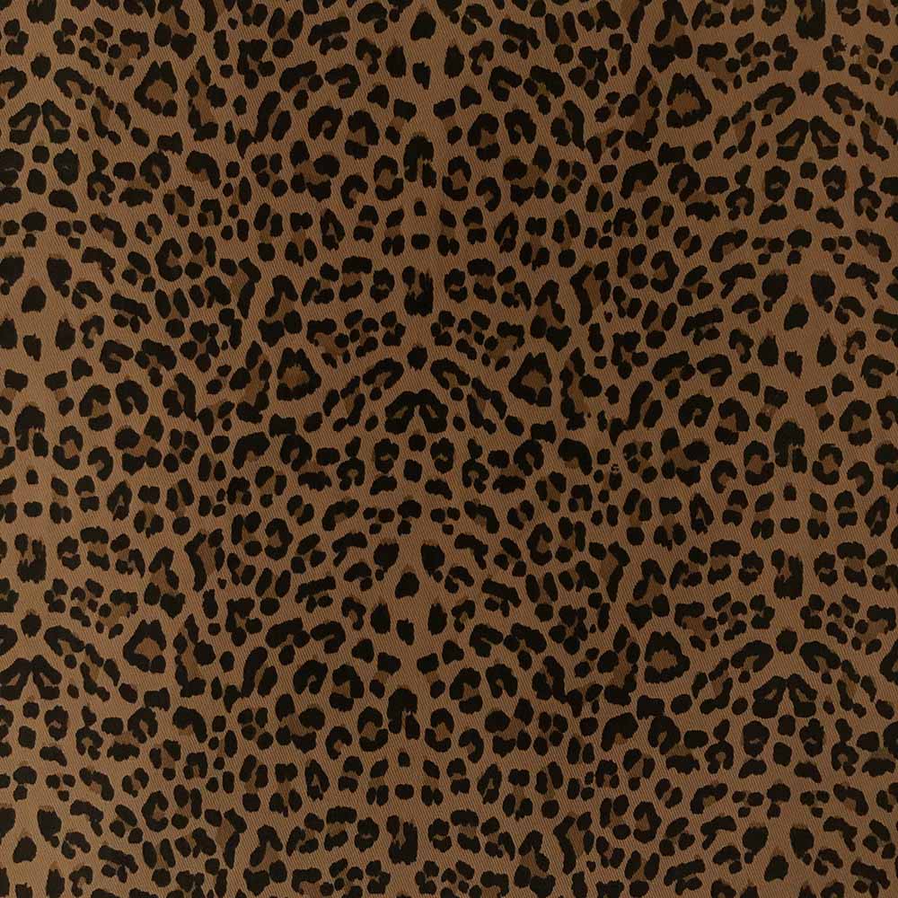 Denim med stræk – Brun leopard - Billede 4