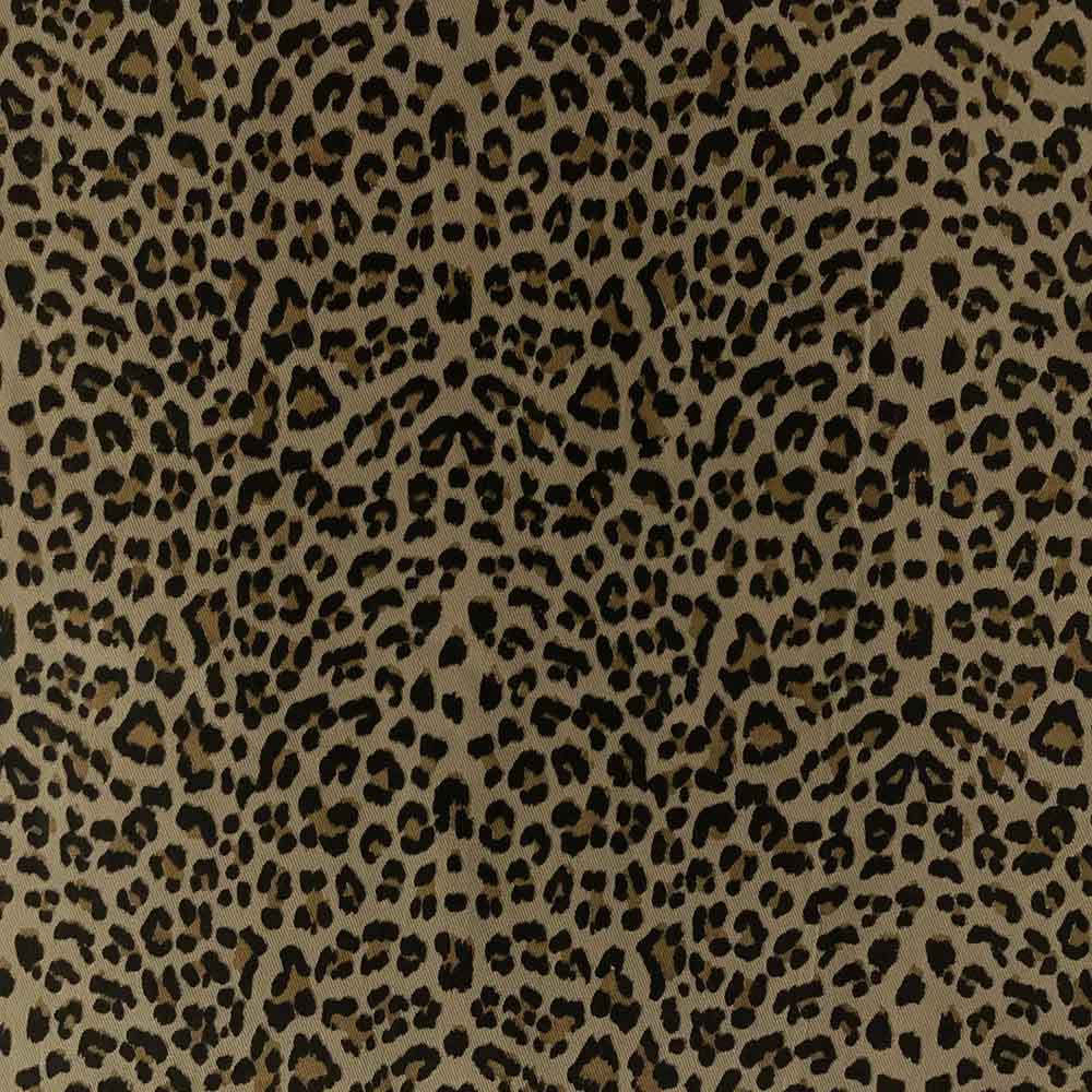 Denim med stræk – Taupe leopard - Billede 4