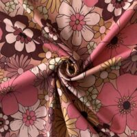 Sommerblomster i pink og brun
