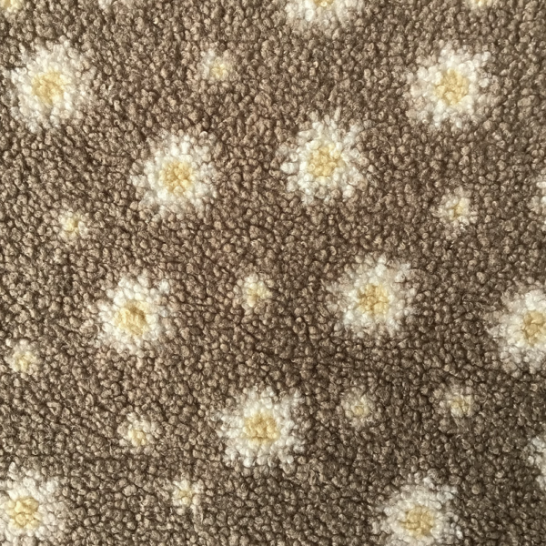 Teddy - lysebrun med blomster