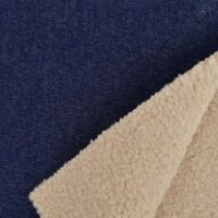 Denim med teddy - Navy