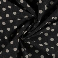 Jacquard – Hvide prikker på grå
