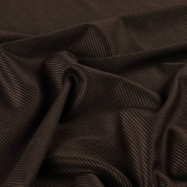 Jacquard houndstooth – Mørkebrun/sort