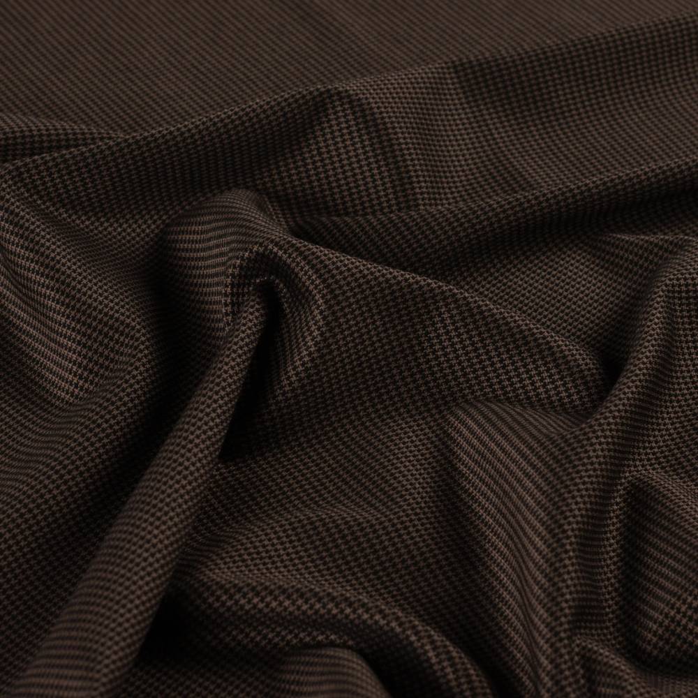 Jacquard houndstooth – Mørkebrun/sort
