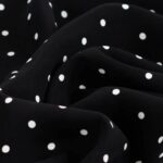 Tencel – små hvide prikker på sort