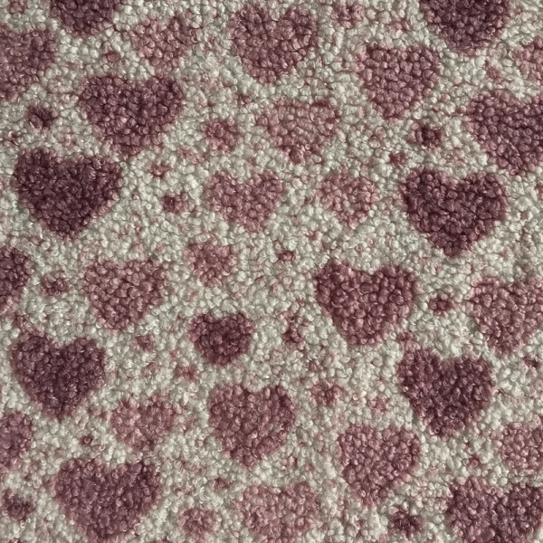 Teddy - Gammelrosa hjerter