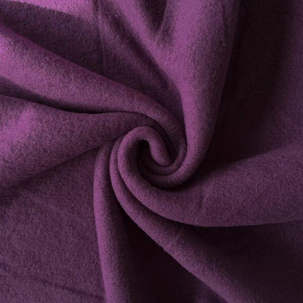 Blommelilla merinould fleece, superblød og varm