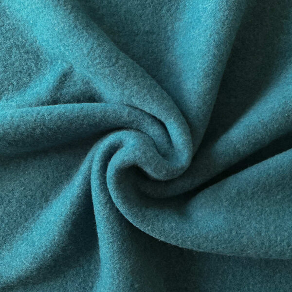 Dyb Petrol merinould fleece, superblød og varm