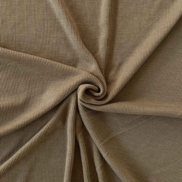 Sand merinould-silke jersey, blødt ribstrik