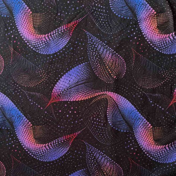 Jersey print - Blade af cirkler i lilla