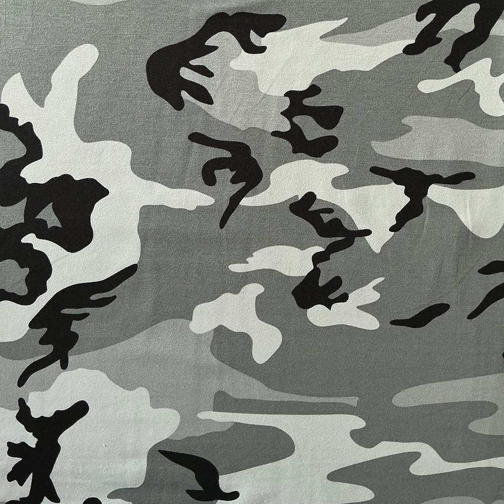 Jersey print - Grå camouflage