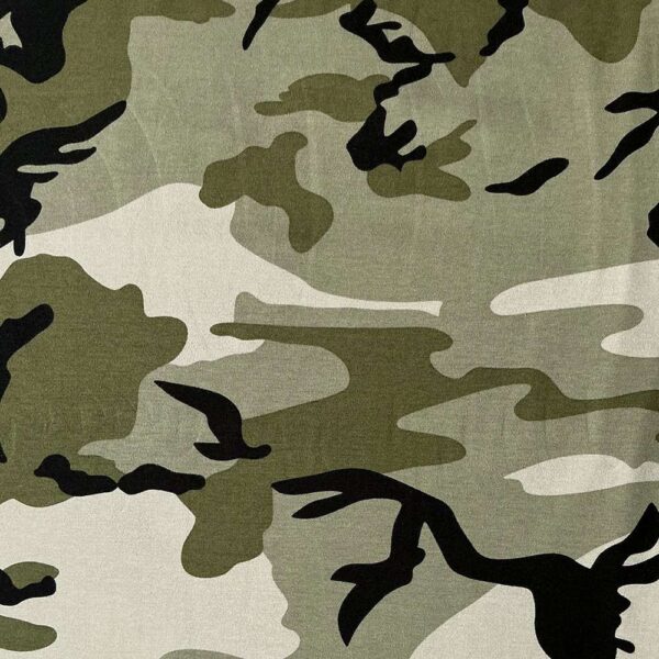 Jersey print - Grøn camouflage