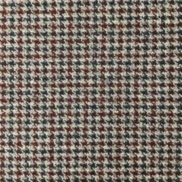 Virgin wool - Bordeaux houndsthooth