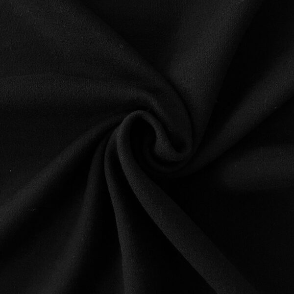 Virgin wool - Sort med let boucle struktur