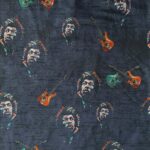 Softshell med Jimi Hendrix - Navy