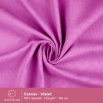 Canvas ensfarvet fuchsia i 100 % bomuld fra Jeanette Mai